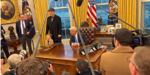 mussk, fiul sau de patru ani si Trump FPTO captura  Facebook png