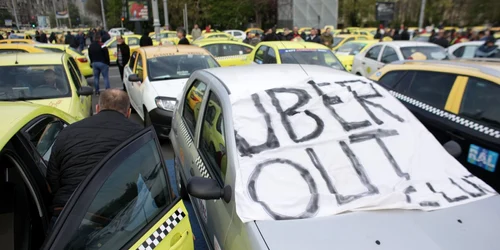 Protest taximetristi Bucuresti  17 aprilie 2019 FOTO Inquam Photos / Octav Ganea