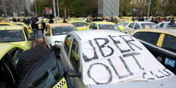 Protest taximetristi Bucuresti 17 aprilie 2019 FOTO Inquam Photos / Octav Ganea