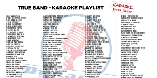 karaoke press factor playlist