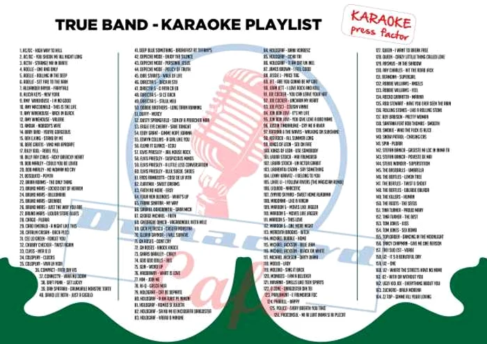 karaoke press factor playlist