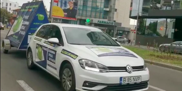 Caravană electorală PMP ilegală la Constanţa Sursa martor