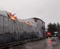 Incendiu la o hală din Voluntari FOTO ISU