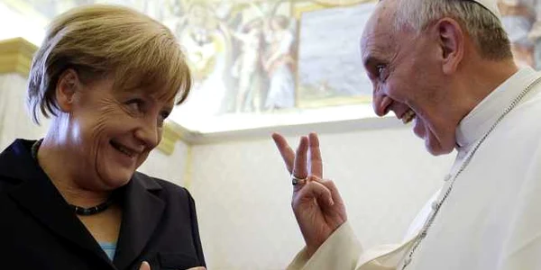 premiul nobel pentru pace angela merkel papa francisc favoriti foto ap