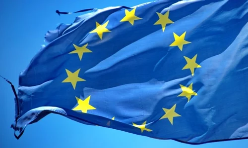 steag uniunea erupeana desirat rupt drapel rupt ue foto shutterstock