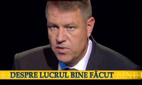 Klaus Iohannis: "Nu vreau să fiu un preşedinte singur într un turn de fildeş" jpeg