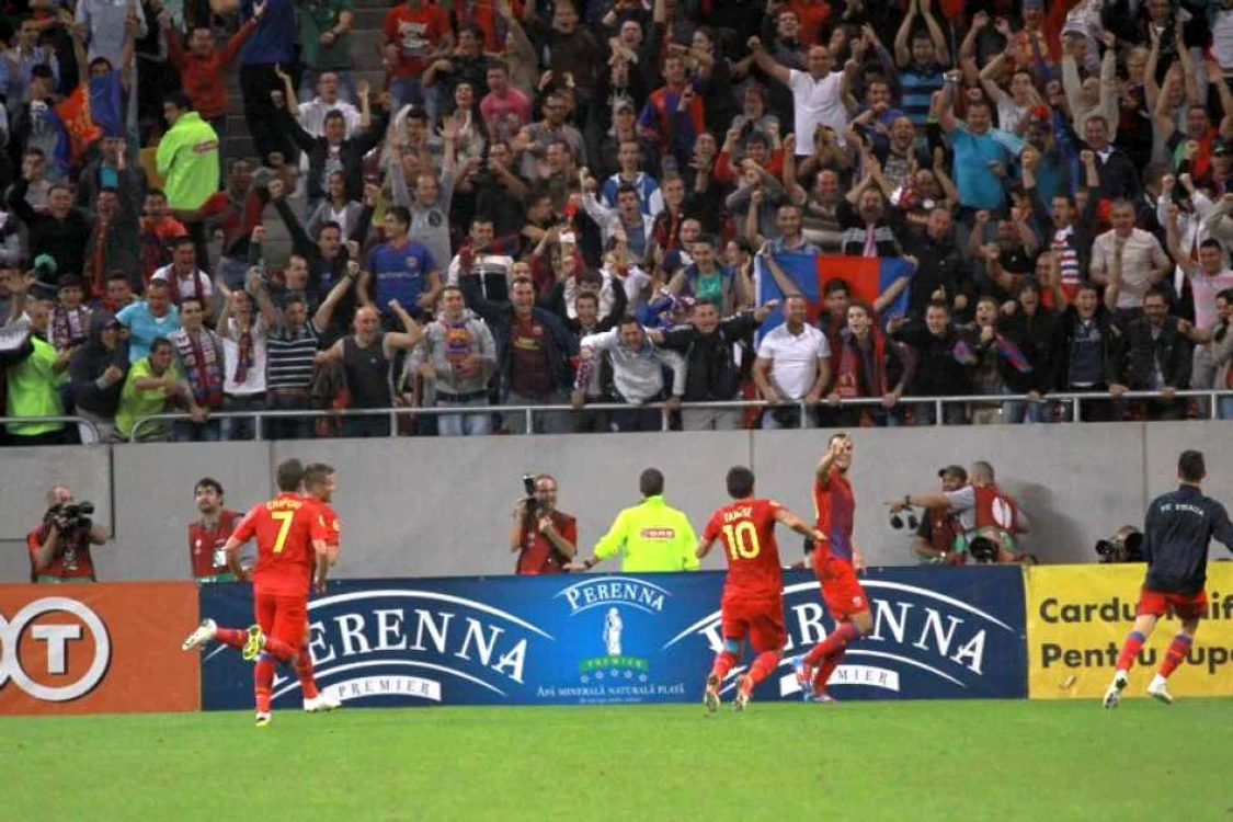 Golul cu care Steaua a câștigat meciul cu Copenhaga * Foto: Marian Burlacu