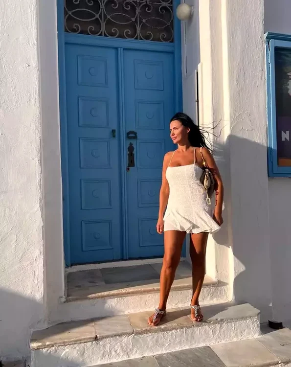 Lavinia Pîrva în vacanța din Grecia petrecută alături de Ștefan Bănică.