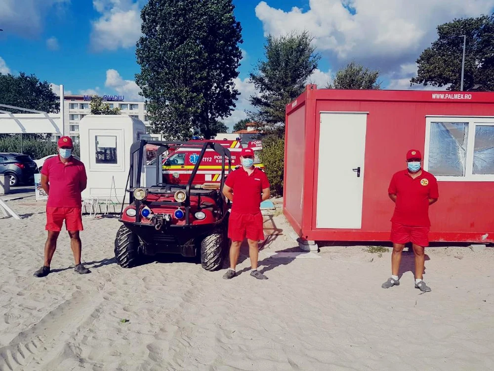 Pompierii au avut 39 de intervenții cu șenilata la mare