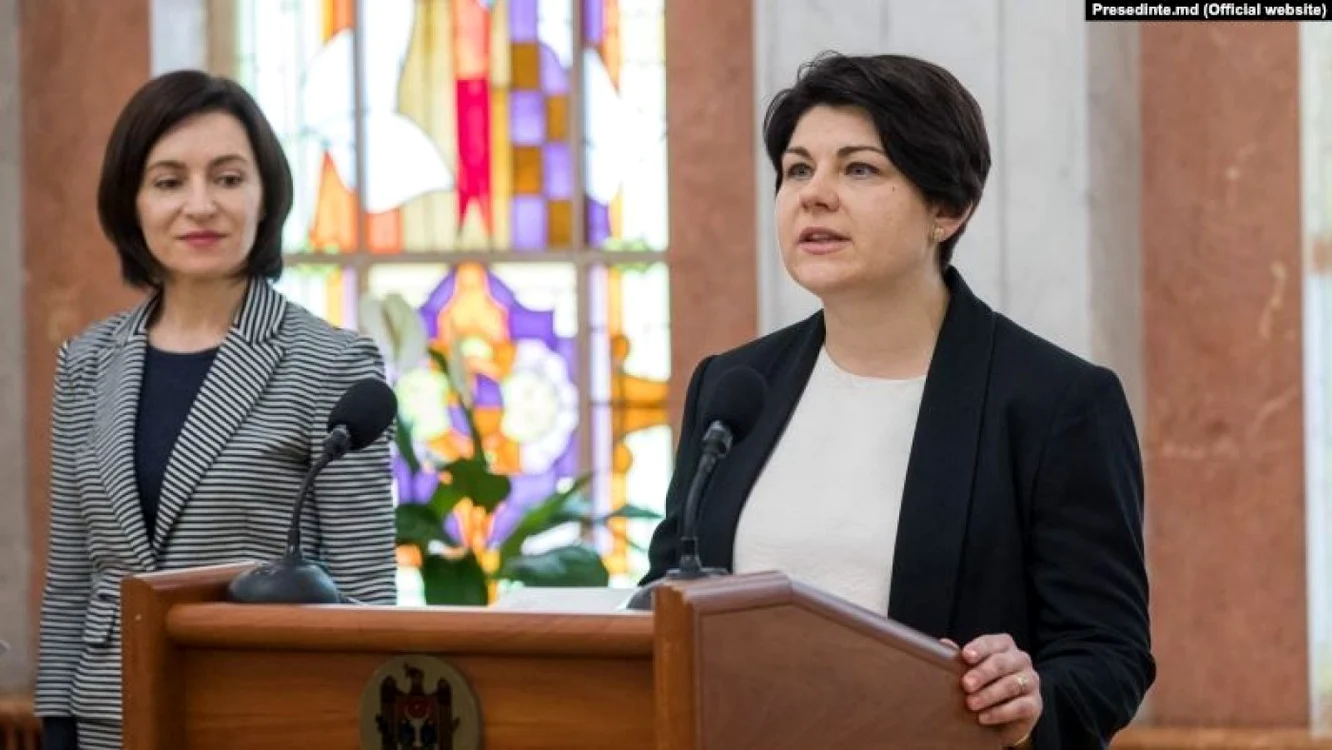 Preşedintele Maia Sandu şi premierul Natalia Gavriliţa