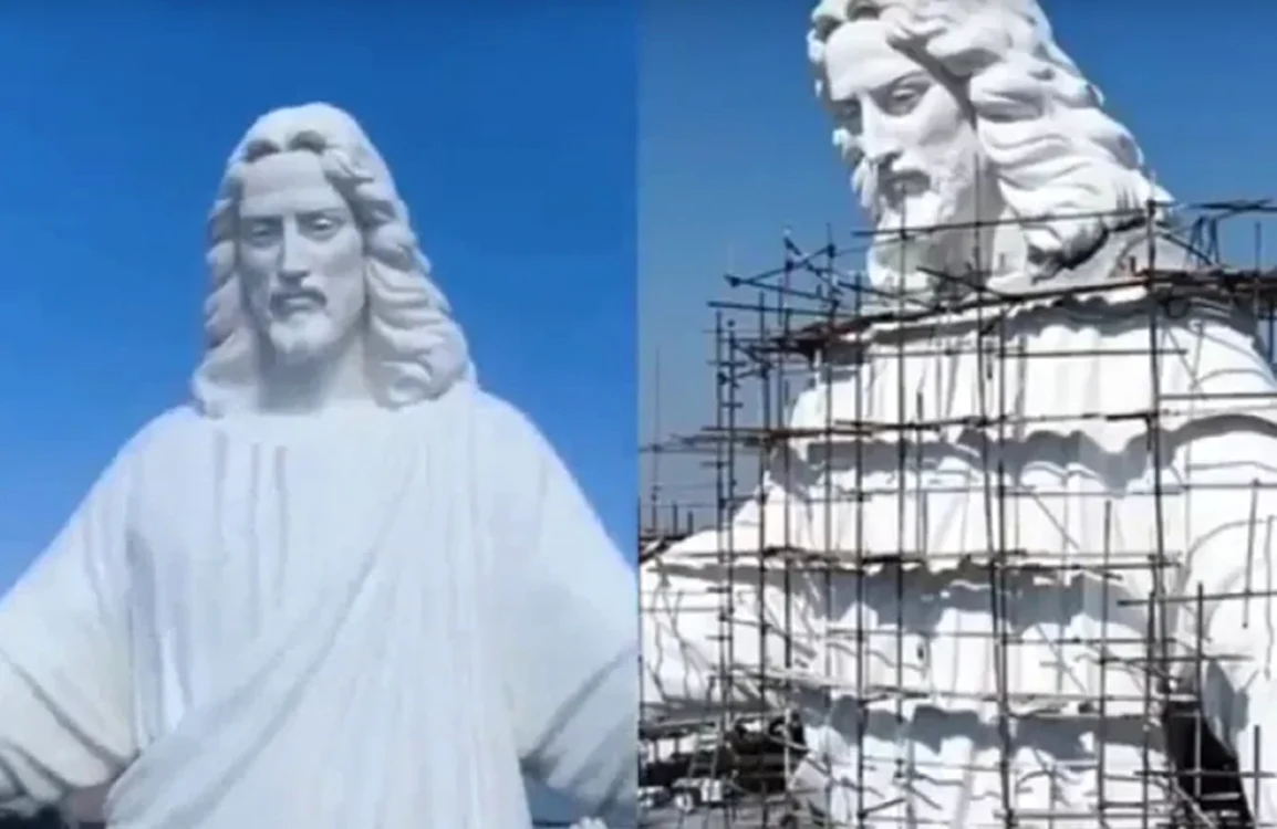 Armenia ridică cea mai înaltă statuie a lui IIsus Christos din lume. Foto: captură video X