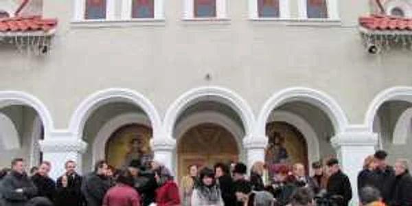 Protest la biserică