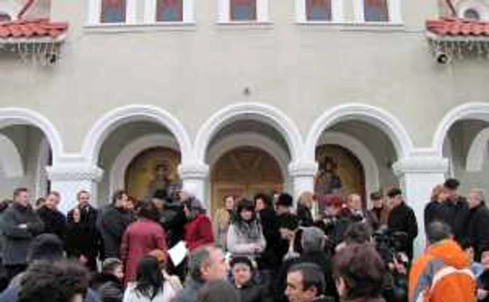 Protest la biserică