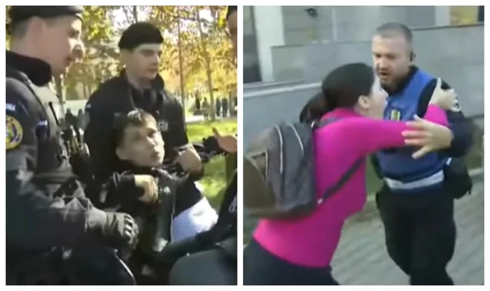 Scandal la Tribunal FOTO: Colaj