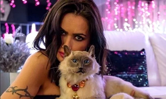 Oana Zăvoranu și-a împăiat pisica