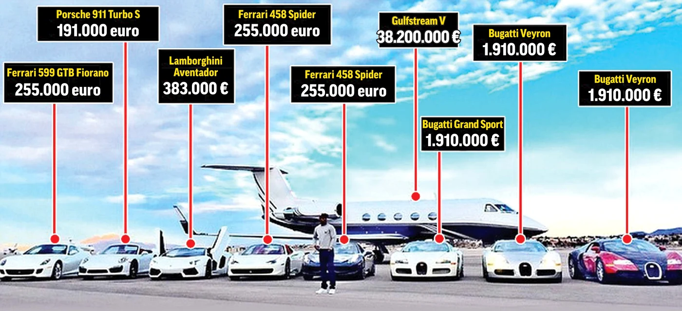 Boxerul american Floyd Mayweather a dat 45 de milioane € pe