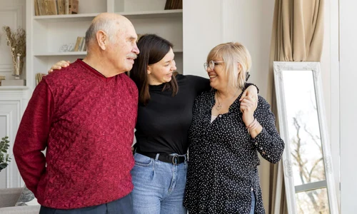 Familie cu fiica Foto Magnific jpg