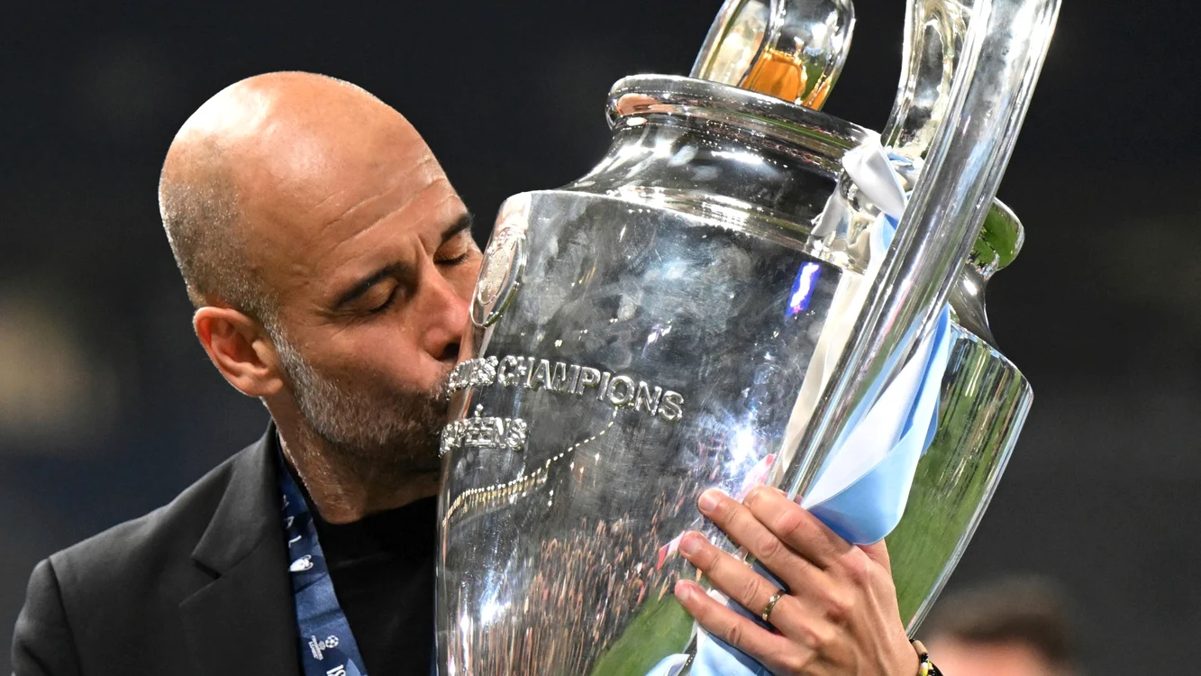 Pep Guardiola a reușit să câștige Liga Campionilor cu Manchester City. Foto skysports