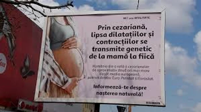 Cine se află în spatele panourile anti-cezariană din București