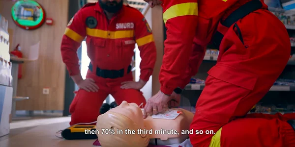 Rompetrol și Fundația pentru SMURD au instalat defibrilatoare în 80 de benzinării și 11 spații publice din Constanța și Prahova FOTO: captură video