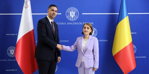 Luminița Odobescu și Ian Borg FOTO Ministerul Afacerilor Externe / Facebook