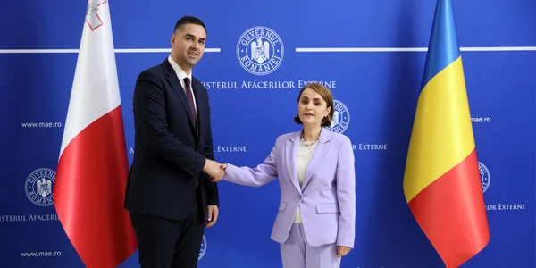 Luminița Odobescu și Ian Borg FOTO Ministerul Afacerilor Externe / Facebook
