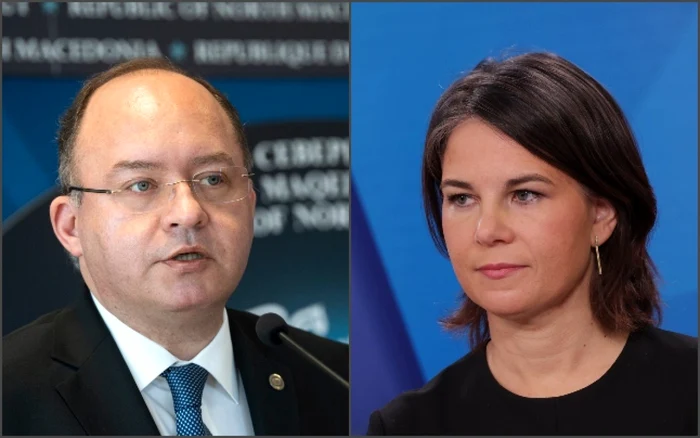 Miniştrii de externe român, Bogdan Aurescu, şi german, Annalena Baerbock