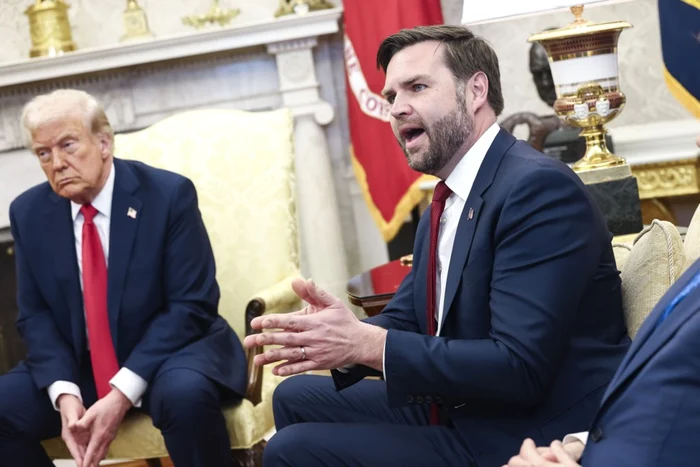 JD Vance i-a reproșat lui Volodimir Zelenski că nu este recunoscător față de SUA FOTO EPA-EFE