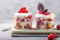 Desert fara coacere, cu iaurt, piscoturi si zmeura  Sursa foto shutterstock 1966777006 jpg