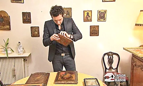 În emisiunea “Un tresor dans  votre maison”, fosta doamnă  Zamfir a vândut multe bunuri  care i au aparţinut naistului jpeg