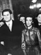 Corneliu Coposu, în 24 octombrie 1942, la nunta lui cu Arlette, pe care o ține de braț, avandu l alaturi pe Iuliu Maniu jpeg