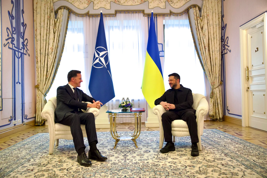 Șeful NATO a fost primit de președintele Zelenski la Kiev / Sursa foto: X