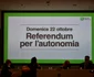 Pregătiri pentru referendumul de duminică 22 octombrie pe tema autonomiei Lombardiei FOTO Guliver / Splash News / Fotogramma