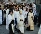 Procesiune religioasă cu fanfară pe străzile Constanţei