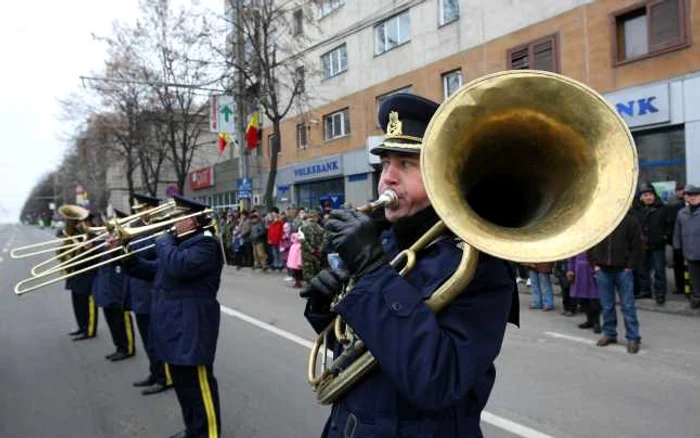 Fanfara de la parada de 1 Decembrie