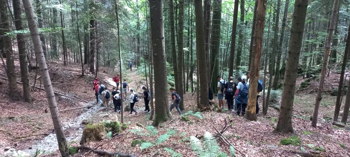 Copiii au fost coborâți de pe munte in siguranță FOTO Salvamont