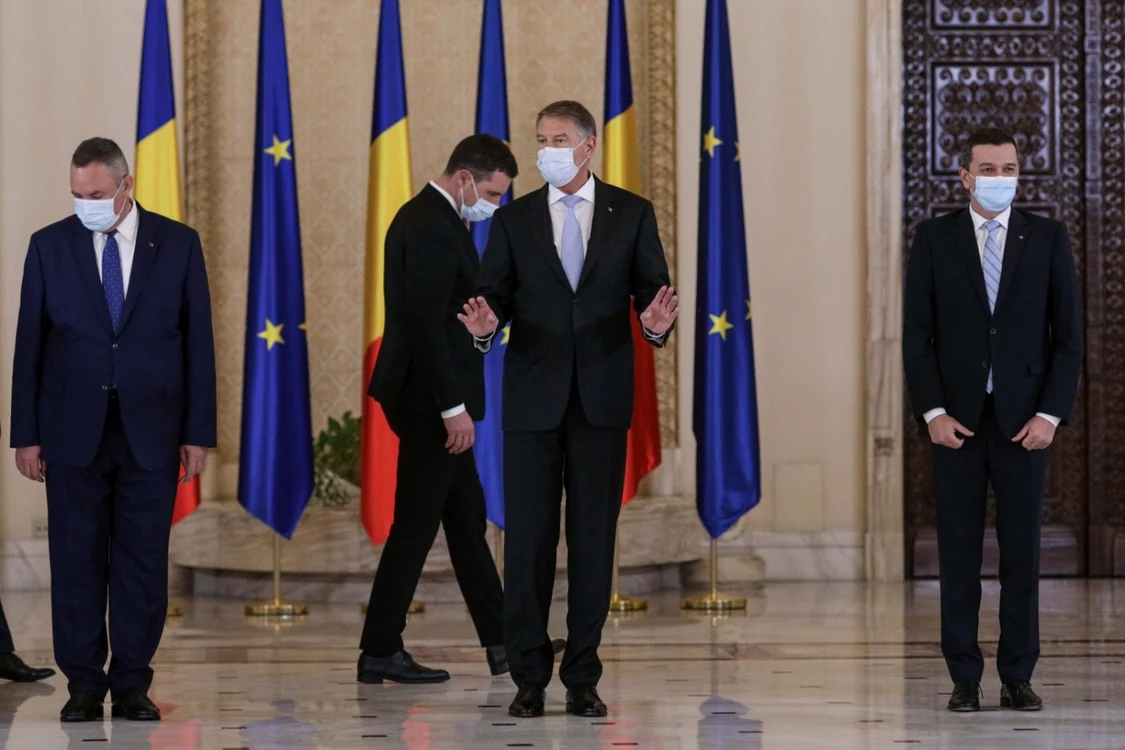 Ceremonie investire guvern Nicolae Ciucă palatul premier presedinte ministru ministri Cotroceni Klaus Iohannis  Florin Citu 25 noiembrie 2021 FOTO Inquam Photos / Octav Ganea