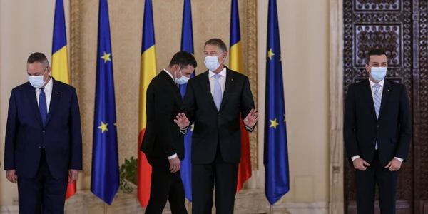 Ceremonie investire guvern Nicolae Ciucă palatul premier presedinte ministru ministri Cotroceni Klaus Iohannis  Florin Citu 25 noiembrie 2021 FOTO Inquam Photos / Octav Ganea