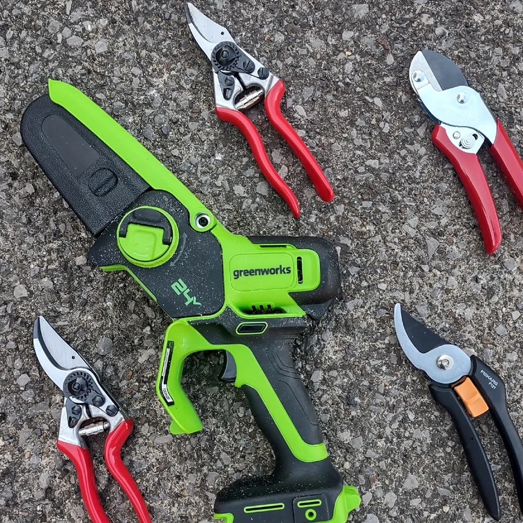 Mai multe foarfeci de grădină electrice și manuale Foto Top Ten Reviews