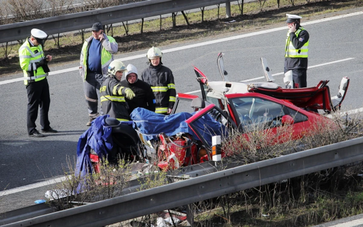 Carnagiul s-a produs pe autostrada 5 din Cehia, Praga-Nurenberg
