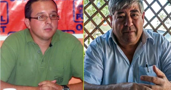 Daniel Bărbulescu (stg.) se înfruntă cu Nicolae Stan, zis Bulă (dr.), fost coleg de partid şi deputăţie în mandatul aflat pe cale să se încheie