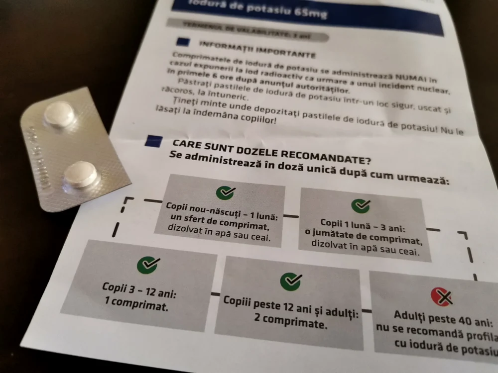 Pastilele de iodură de potasiu zac în depozitele farmaciilor FOTO: Alina Mitran