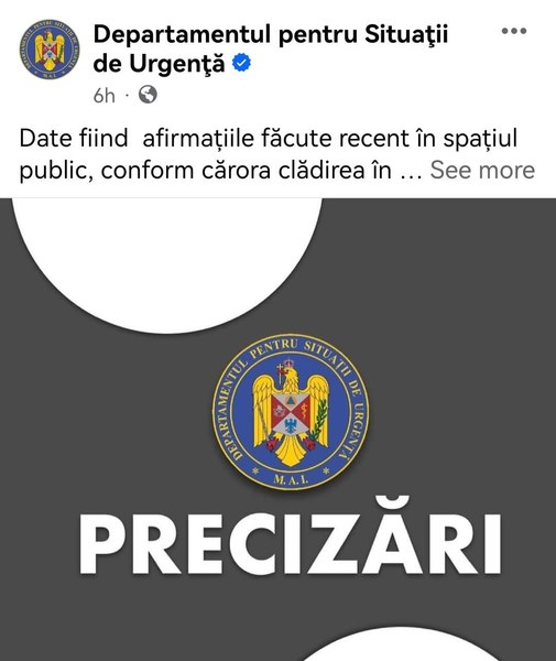 DSU: Ministerul Sănătății și cel de Interne funcționează în clădiri care nu au nevoie de autorizație de securitate la incendiu   
