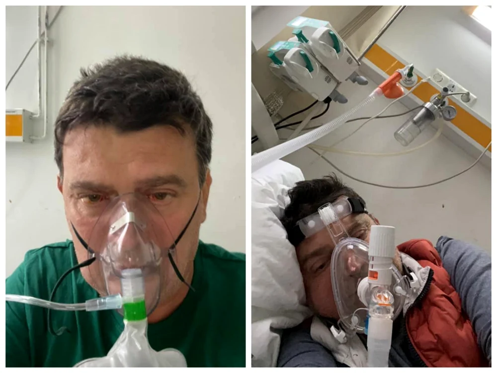 Radu Roşian s-a luptat timp de 38 de zile cu virusul. Foto Facebook