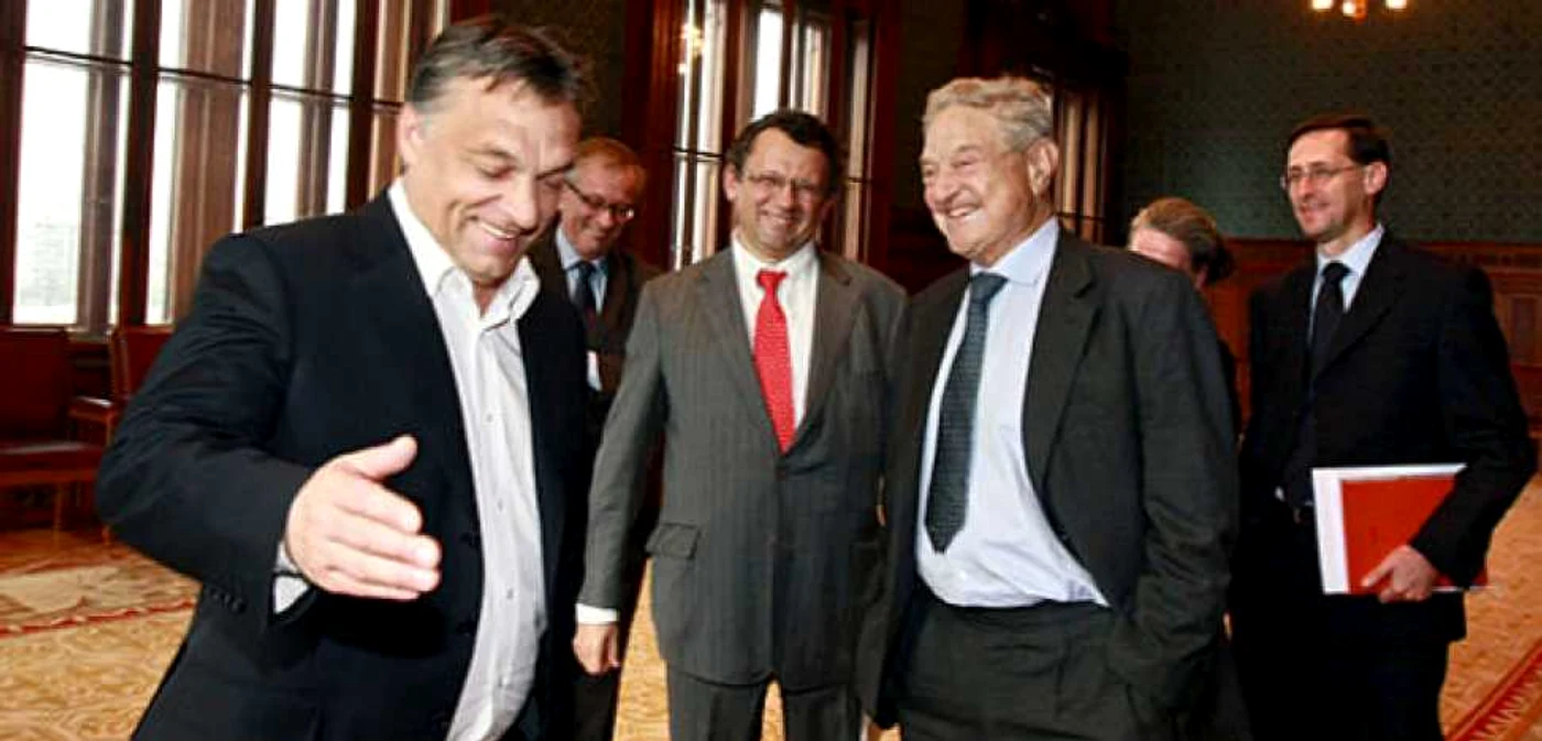 Viktor Orban şi miliardarul George Soros, pe vremea când erau amici