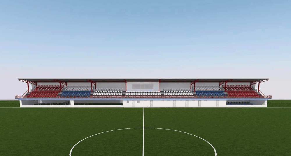 Proiect de modernizare a stadionului din Șag. Mai multe locuri în tribună, sală de fitness și bazin 