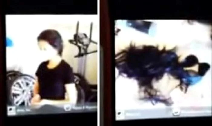 
    Fata a fost făcută de ruşine de propriul său tată care a tuns-o şi a filmat gestul  Foto: Captură Youtube  