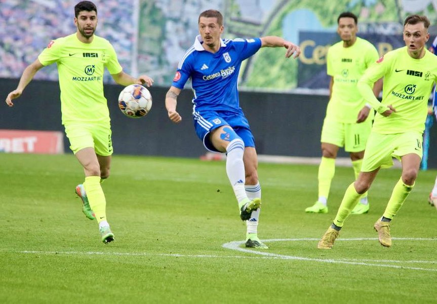 Politehnica Iași se întoarce cu un punct de la Craiova, în meciul de Superligă cu FCU Craiova