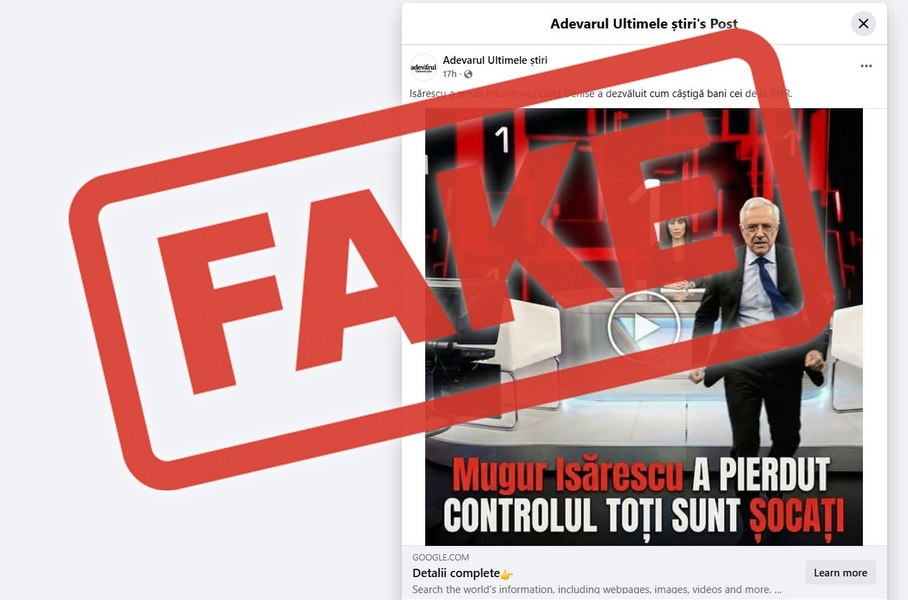 BNR semnalează o tentativă de fraudă tip deepfake care utilizează imaginea guvernatorului Mugur Isărescu