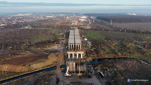 Lucrări la lotul 1 din A0/FOTO: Ionel Scrioșteanu